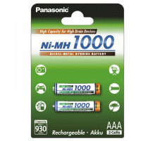 Аккумулятор Panasonic High Capacity AAA 1000 mAh 2BP NI-MH 1000BK-4HGAE/2BE