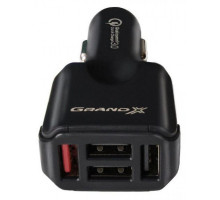 Зарядний пристрій Grand-X CH-09 (Quick Charge QС3.0 1xUSB 3.6V-12V 3A-1,5A, 3xUSB 5V 4,8A)