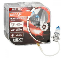 Лампа галогенна Osram 64151NL H3 Night Breaker Laser NG +150% 55W 12V Pk22s HardDuopet