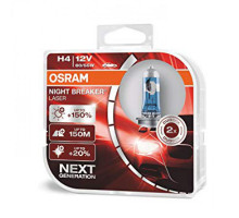 Лампа галогенна Osram 64193NL H4 Night Breaker Laser NG +150% 60/55W 12V P43T HardDuopet