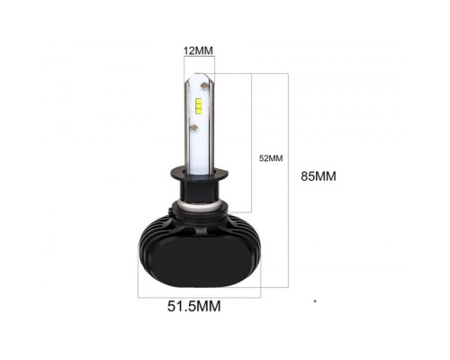 Світлодіодні лампи SVS S1 H1 6000K 4000Lm (2 шт)