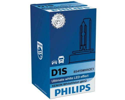 Лампа ксенонова PHILIPS D1S 85415WHV2C1 85V 35W PK32d-2 WhiteVision gen2 5000K