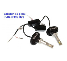 Світлодіодні лампи Baxster S1 gen3 H27 6000K CAN+EMS (2 шт)