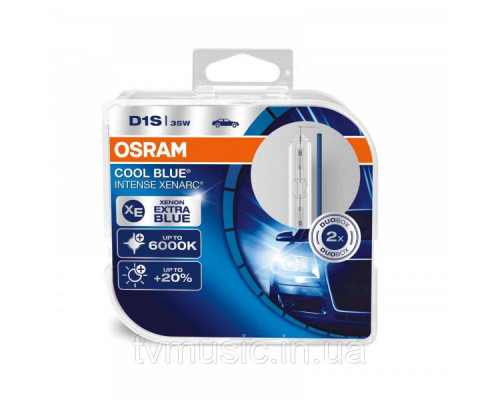 Лампа ксенонова Osram D1S 66140CBI-HCB-DUO Cool Blue Intense +20 2 шт