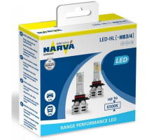 Світлодіодні лампи Narva HB3/HB4 12/24v 6500K X2 18038 Range Performance