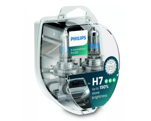 Лампа галогенна Philips H7 X-tremeVision Pro150 +150% 55W 12V 12972XVPS2