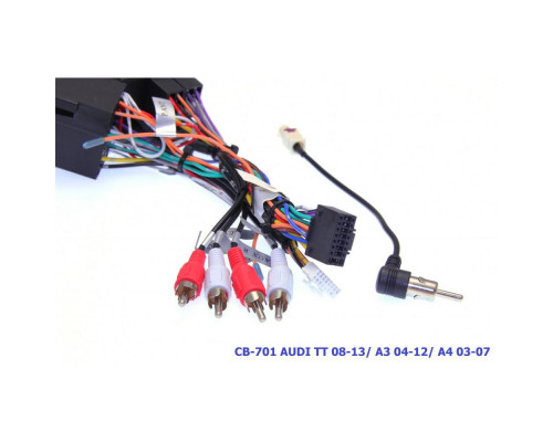 Комплект дротів для магнітол 16PIN CraftAudio СВ-701 AUDI TT 08-13/ A3 04-12/ A4 03-07