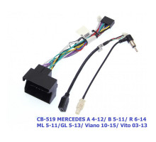 Комплект дротів для магнітол 16PIN CraftAudio CB-519 MERCEDES A 4-12/ B 5-11/ R 6-14/ ML 05-11/ GL 05-13/ Viano 10-15/ Vito 03-13