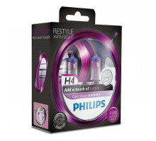 Лампа галогенна Philips H4 ColorVision Purple, 2шт/блістер 12342CVPPS2