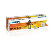 Лампа розжарювання Philips BAX 8.5d/2 Black, 10шт/картон 12598CP