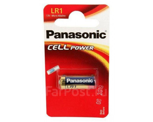 Батарейка Panasonic LR1 1 шт/блістер LR1L/1BE