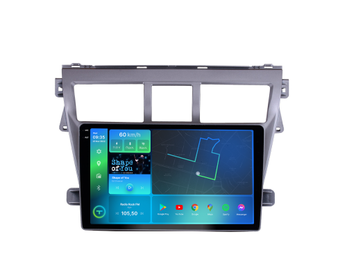 Штатна магнітола Torssen 2K DTS Toyota Yaris 06-12 / Vios 06-12 silver F9432 4G Carplay DSP