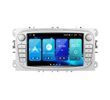 Штатная магнитола Torssen NF72 Ford Focus 2/Mondeo/S-Max/Fiesta/Fusion 2/32 Carplay 2007-2011 silver