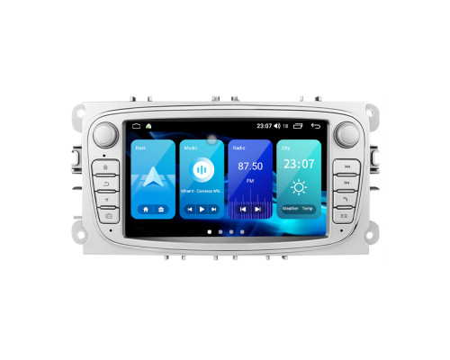 Штатная магнитола Torssen NF72 Ford Focus 2/Mondeo/S-Max/Fiesta/Fusion 2/32 Carplay 2007-2011 silver