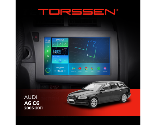 Штатна магнітола 2K Torssen Audi A6 C6 2005-2011 F9232 4G Carplay DSP