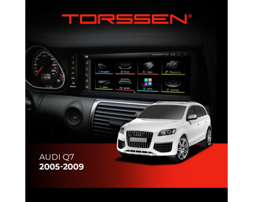 Штатная магнитола Torssen Audi Q7 10.25'' 8/256 4G Carplay 2005-2009 +360 black