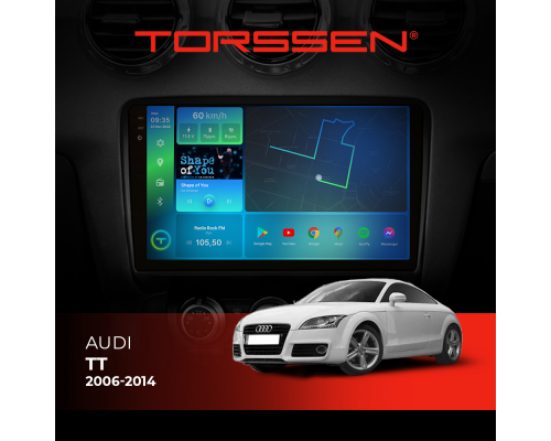 Штатная магнитола Torssen 2K Audi TT 06-14 F9464 4G Carplay DSP