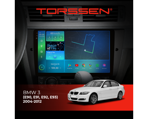 Штатная магнитола Torssen 2K BMW 3 (E90, E91, E92, E93) 04-12 F9464 4G Carplay DSP