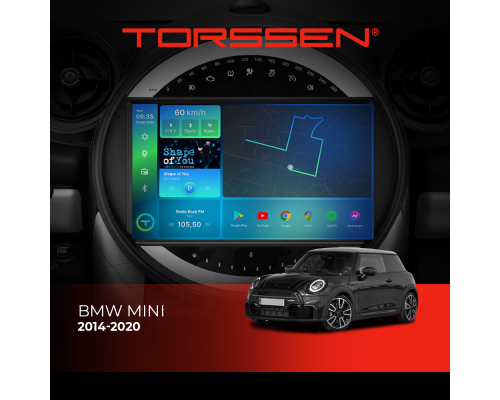 Штатна магнітола Torssen BMW Mini (2014-2020) F96128 4G Carplay DSP