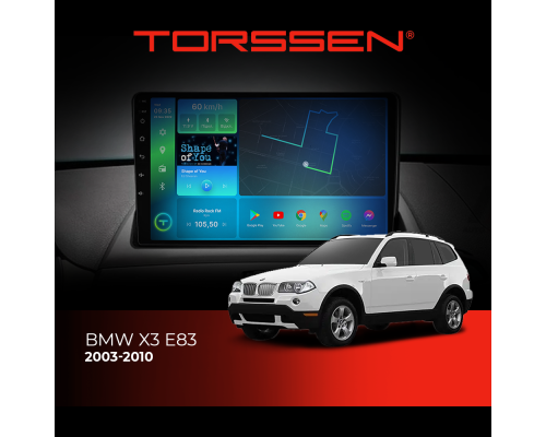 Штатная магнитола Torssen BMW X3 E83 03-10 F9464 4G Carplay DSP