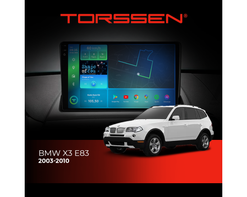 Штатная магнитола Torssen 2K BMW X3 E83 03-10 F9332 4G Carplay DSP