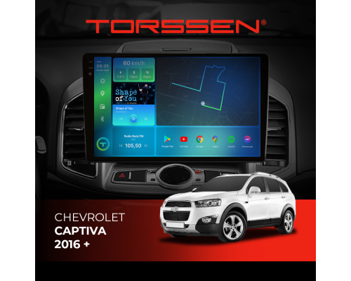 Штатная магнитола Torssen 2K Chevrolet Captiva 16+ FL10 4+64Gb 4G Carplay DSP