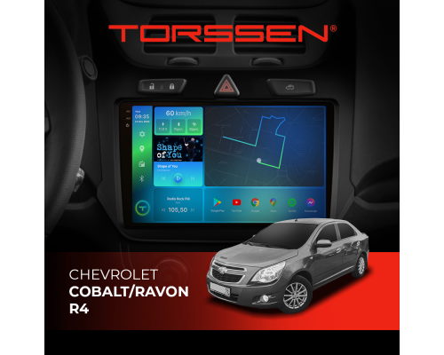 Штатная магнитола Torssen 2K Chevrolet Cobalt/Ravon R4 F9232 4G Carplay DSP 