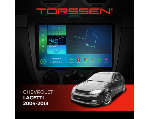 Штатная магнитола Torssen 2K Chevrolet Lacetti 04-13 F9464 4G Carplay DSP