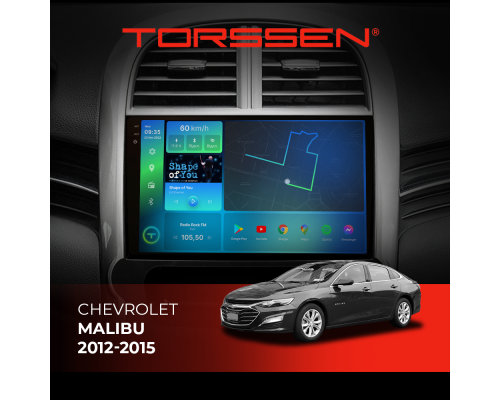 Штатная магнитола Torssen 2K Chevrolet Malibu 12-15 F9464 4G Carplay DSP