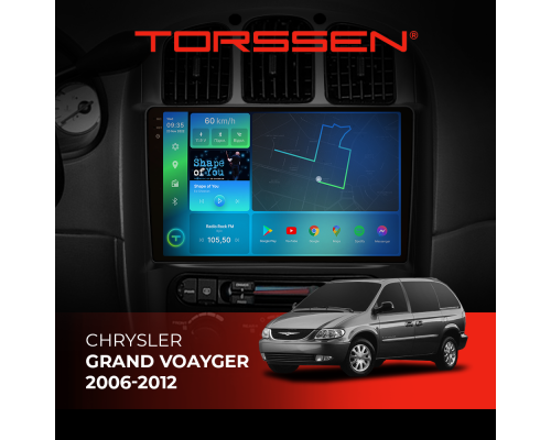 Штатна магнітола Torssen 2K DTS Chrystler Grand Voayger 2006-2012 F10432 4G Carplay DSP