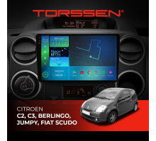 Штатная магнитола Torssen 2K Citroen C2, C3, Berlingo, Jumpy, Fiat Scudo F9464 4G Carplay DSP