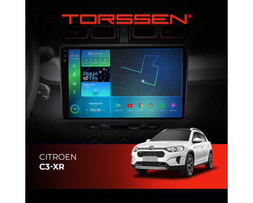 Штатная магнитола Torssen 2K Citroen C3-XR FL10 4+64Gb 4G Carplay DSP