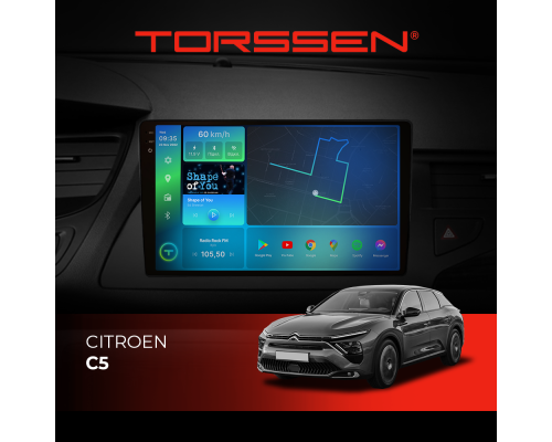 Штатна магнітола Torssen 2K Citroen C5 F10432 4G Carplay DSP