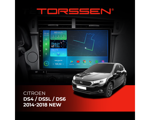 Штатная магнитола Torssen Citroen DS4 / DS5L / DS6 2014-2018 NEW F96128 4G Carplay DSP