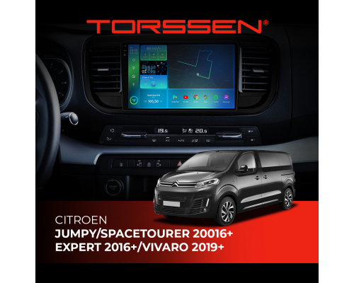 Штатная магнитола Torssen 2K Citroen Jumpy/SpaceTourer 16+/Expert 16+/Vivaro 19+ F9332 4G Carplay DS