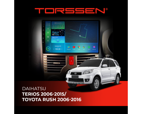 Штатная магнитола Torssen Daihatsu Terios 06-15/Toyota Rush 06-16 F9464 4G Carplay DSP