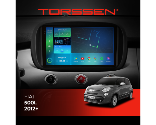 Штатна магнітола Torssen 2K Fiat 500L 12+ F10432 4G Carplay DSP