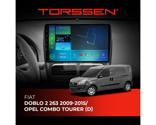 Штатная магнитола Torssen Fiat Doblo 2 263 09-15/Opel Combo Tourer (D) F96128 4G Carplay DSP