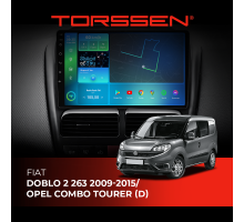 Штатна магнітола Torssen Fiat Doblo 2 263 09-15/Opel Combo Tourer (D) F9116