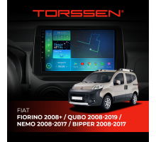 Штатная магнитола Torssen Fiat Fiorino 08+ /Qubo 08-19 /Citroen Nemo 08-17 /Peugeot Bipper 08-17 F10332 4G Carplay DSP