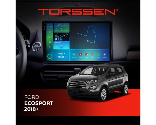 Штатная магнитола Torssen 2K Ford Ecosport 2018+ F9332 4G Carplay DSP