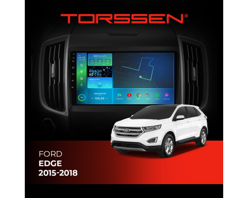 Штатная магнитола Torssen Ford Edge 2015-2018 F96128 4G Carplay