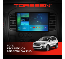 Штатная магнитола Torssen 2K Ford Escape/Kuga 13-18 LOW END FL9 4+64Gb 4G Carplay DSP