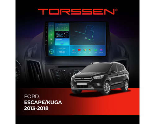 Штатная магнитола Torssen Ford Escape/Kuga 13-18 F96128 4G Carplay