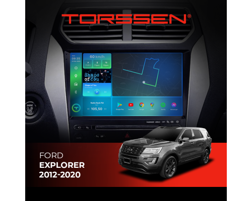 Штатная магнитола Torssen 2K Ford Explorer 2012-2020 FL10 4+64Gb 4G Carplay DSP