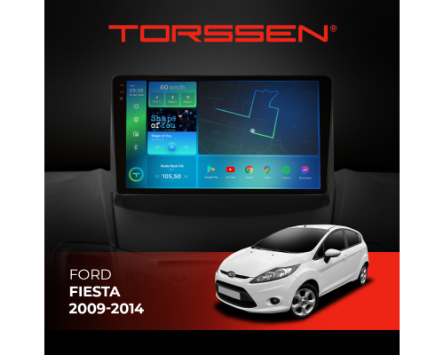 Штатная магнитола Torssen 2K Ford Fiesta 09-14 F9332 4G Carplay DSP