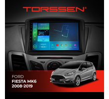 Штатная магнитола Torssen Ford Fiesta MK6 08-19 F9464 4G Carplay DSP