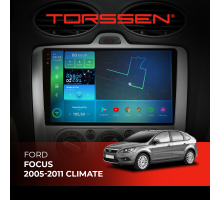 Штатная магнитола Torssen 2K Ford Focus 05-11 climate F9332 4G Carplay DSP