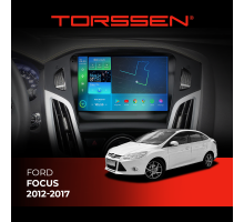 Штатна магнітола 2K Torssen Ford Focus 12-17 чорна/сіра з кнопками FL9 4+64Gb 4G Carplay DSP