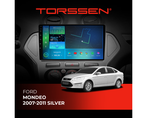 Штатная магнитола Torssen Ford Mondeo 07-11 silver F9464 4G Carplay DSP